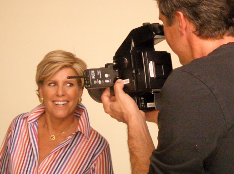 Suze Orman with Video Camera
