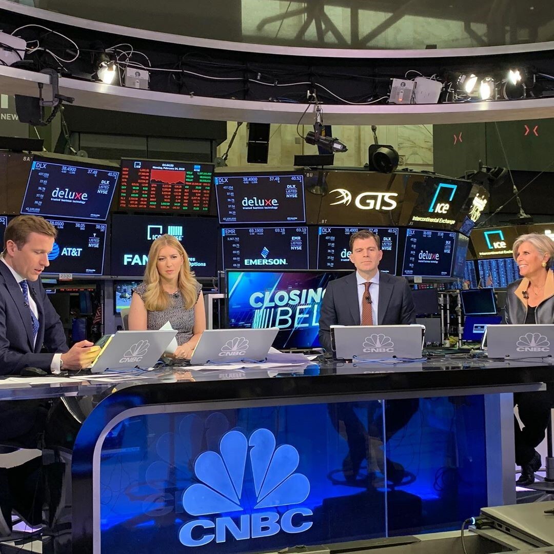 Suze Orman Appearing on CNBC