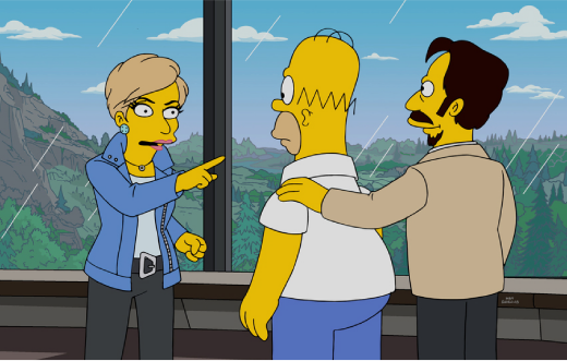 Suze Orman on The Simpsons
