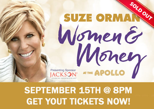 **SOLD OUT** See Suze LIVE at the APOLLO!